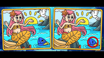 Mermaids Spot The Differences - Game Video - Ans32 Game