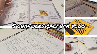 5 sınıf ders çalışma vlog/study with me/ders çalışma vlog 🌺😀 screenshot 1