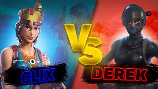 Clix vs DerekNLMB I Fortnite I fun fight I 1 VS 1