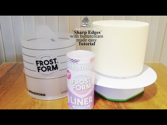 How to achieve sharp edges on cake with buttercream, Made Easy