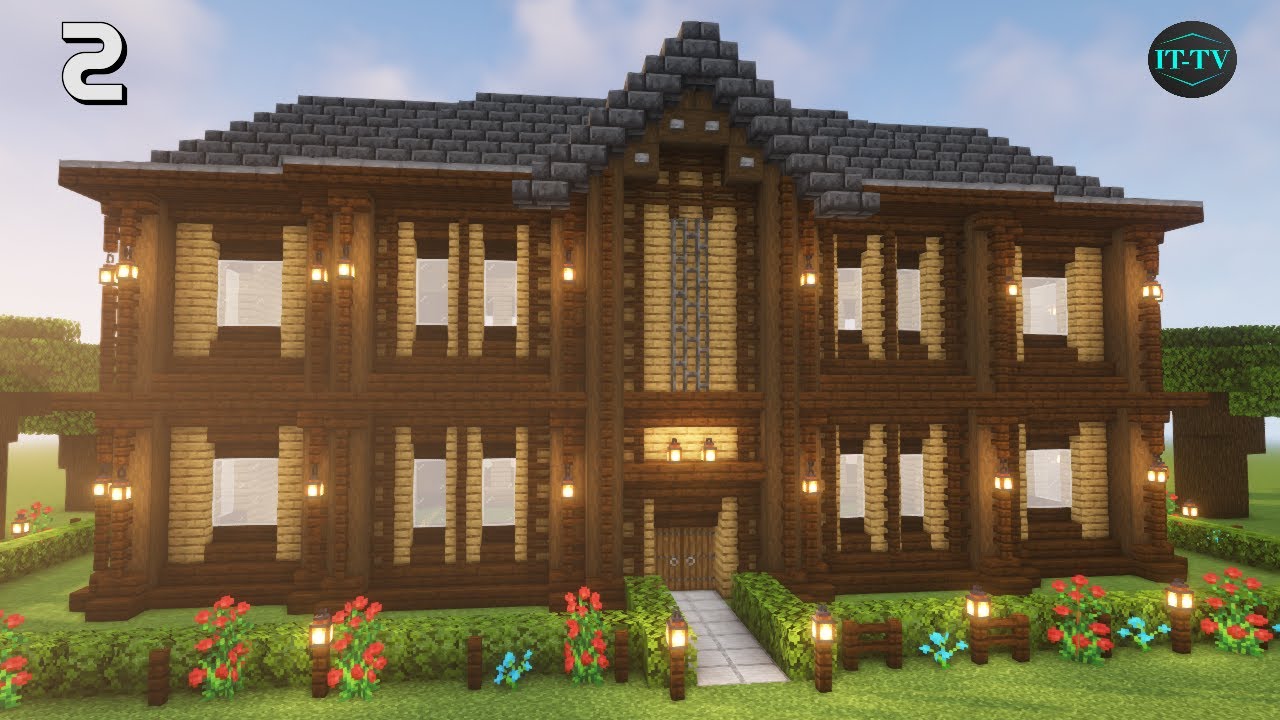 How To Build A DARK OAK MANSION In Minecraft 2 YouTube