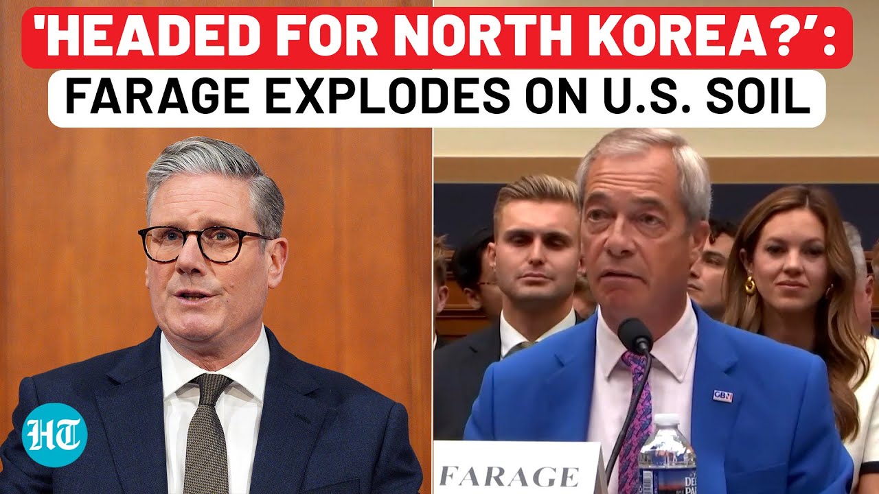 Speech: Farage Drops Political Bomb In US Congress With 'UK Headed For North Korea?', Blasts Starmer