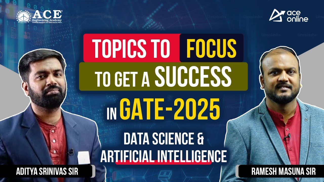 GATE 2025: Data Science & Artificial Intelligence | Topics to focus to ...