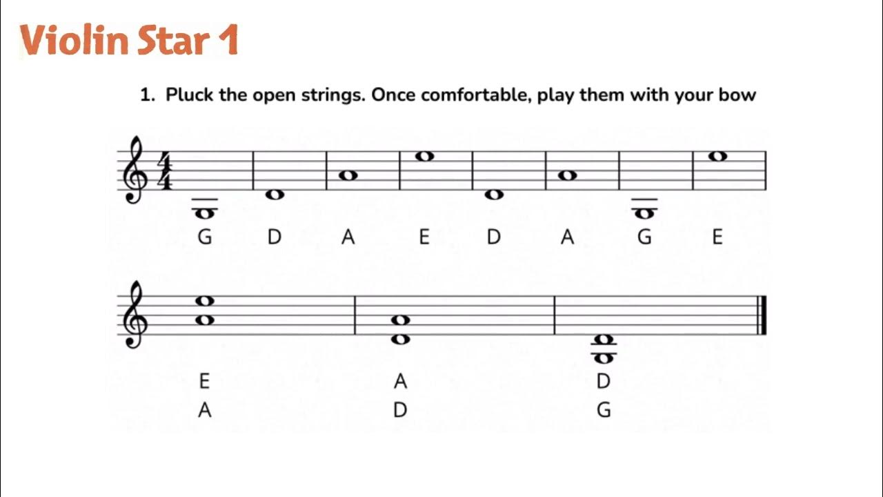 ABRSM Violin Star 1 Open Strings Exercises // PlayAlong YouTube