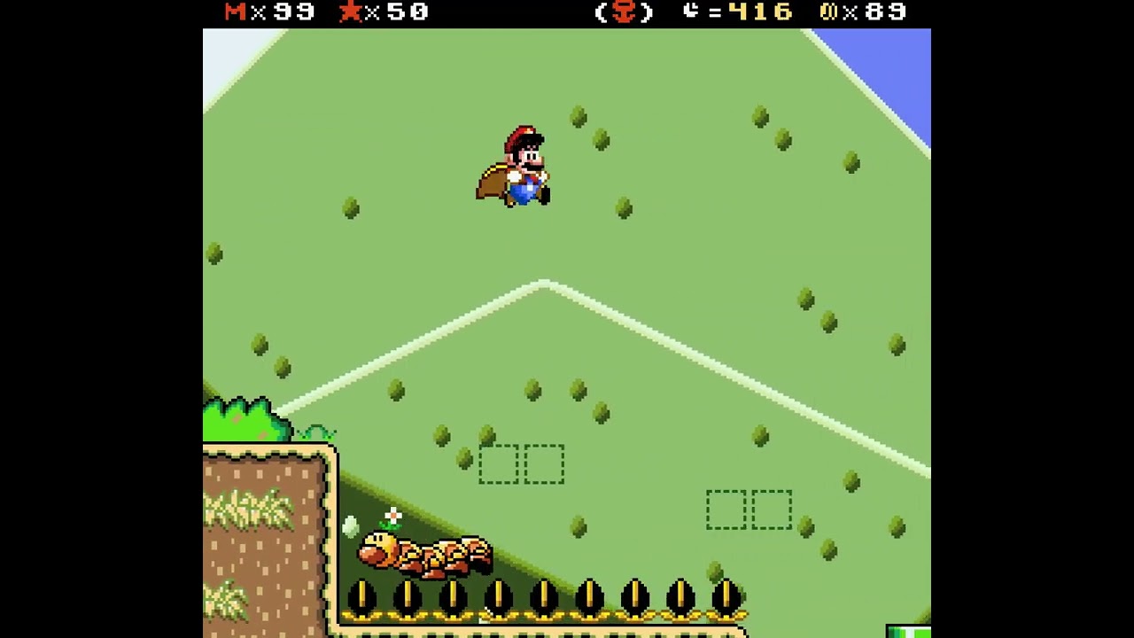 Super Mario World: The Princess Rescue - Wiggler's Plains (Key Way)