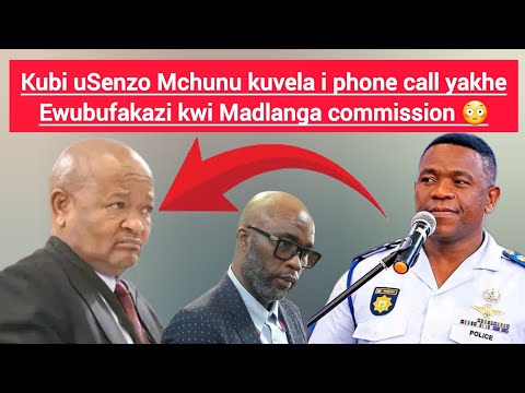 Kubi USenzo Mchunu Kuvela I Phone Call Yakhe Ewubufakazi Kwi Madlanga Commission 