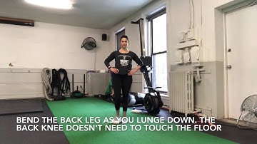 Towel Reverse Lunges