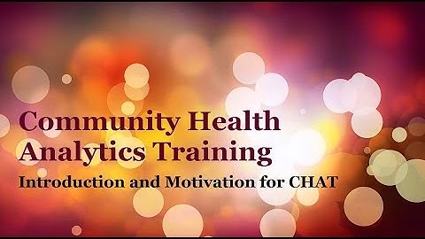 CHAT 00: Introduction and Motivation for CHAT/CEA