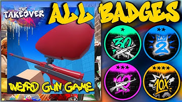EVENT! GET ALL 4 BADGES FROM Weird Gun Game! (ROBLOX THE TAKEOVER EVENT)