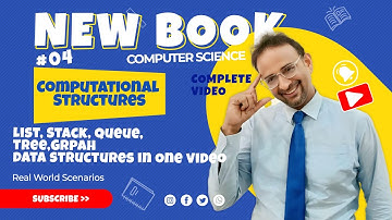 ICS Part 1 Chapter 4: Lists, Stacks, Queues, Trees, Graphs | Full Concepts in One Video | New Book