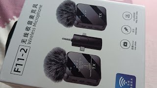 F11 - 2 dual microphone | dual wireless mic | best quality dual wireless mic | wireless🎤microphone screenshot 5