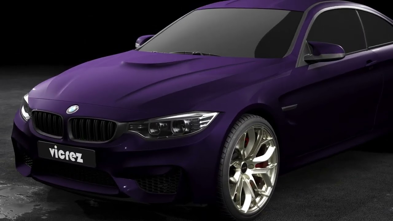 Vicrez Vinyl Car Wrap Film vzv10501 Satin Metallic Midnight Purple