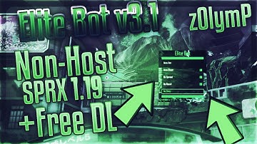 ❖[Bo2/1.19] Elite Bot v3.1 Non-Host SPRX Menu + Free Download || zOlymP❖