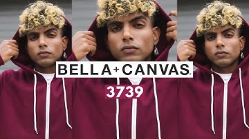 Bella+Canvas 3739 Unisex Poly-Cotton Fleece Zip Hoodie | BlankClothing.ca