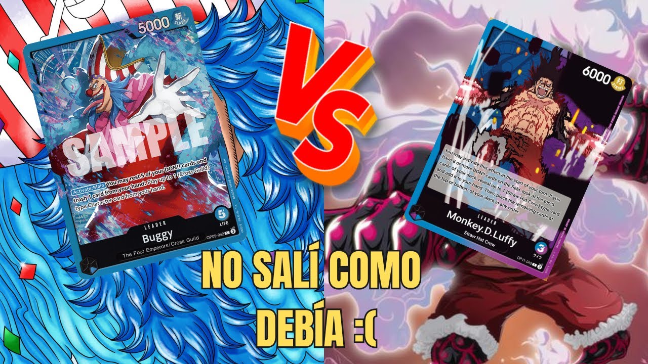 ST25 BUGGY VS LUFFY SNAKEMAN | Ronda 3 torneo Local La Ciénaga