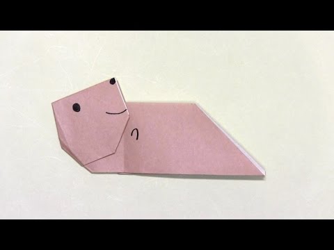 折り紙ランド Vol 72 ラッコの折り方 Ver 1 Origami How To Fold A Sea Otter Ver 1 Youtube