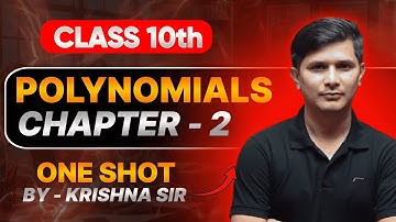 POLYNOMIAL IN 1 SHOT | FULL CHAPTER | CLASS 10th | BY KRISHNA SIR | RMP MATHS FOUNDATION