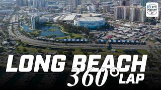 Track Tour! 360° lap on the iconic Streets of Long Beach | INDYCAR
