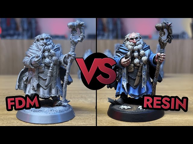 What's the best material for 3D printing action figures? PLA VS Resin  creality 3d printer challenge. 