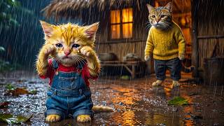 Ginger Kitten Gets Bad Grades And Is Afraid To Go Home  Mama Cat Goes Out To Search 