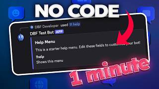 Create Custom Discord Bots with No Code | Under 1 Minute