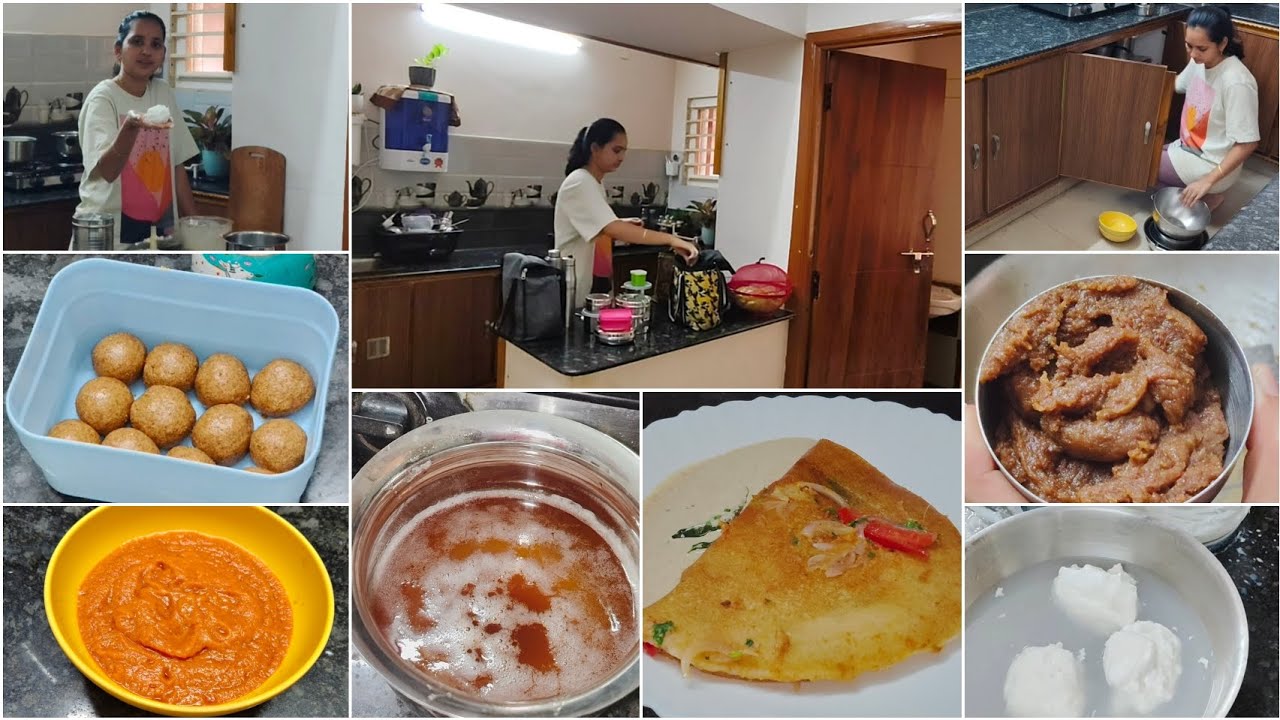 పిల్లలు స్కూల్ కి వెళ్ళాక నేను చేసుకునే పనులు|ఇంట్లో చేసిన నెయ్యి|సున్నుండలు,వెన్న దోశ |ఇంటి పనులు