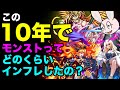 【モンスト】この10年でモンストってどのくらいインフレしたの?