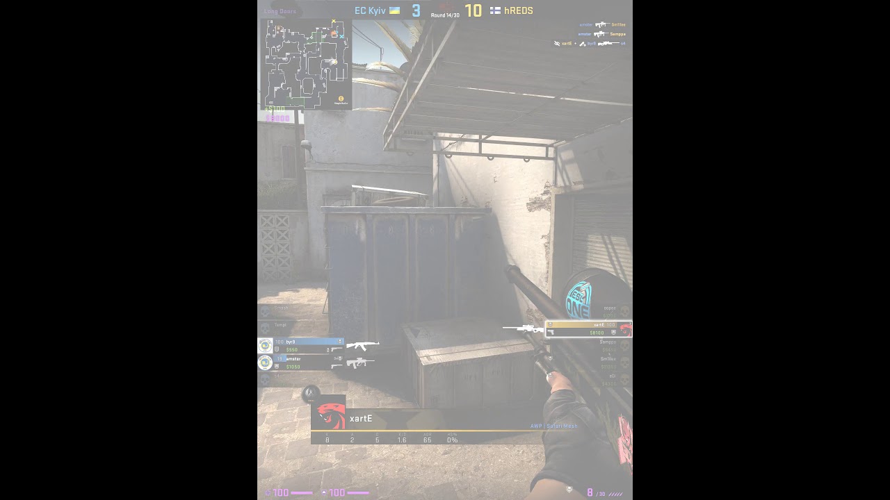 xartE vs 3. EC Kyiv vs hREDS. dust2. Pinnacle Cup 2021