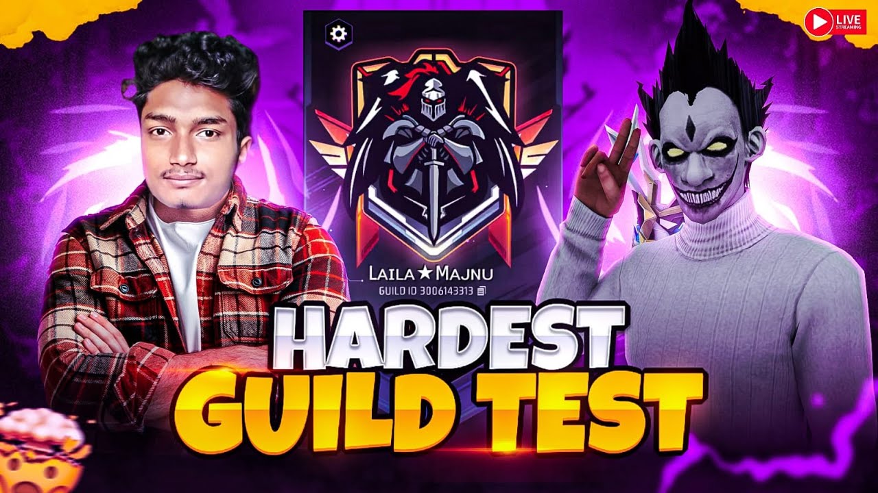 HARDEST GUID TEST 1 VS 2😯 || TEAMCODE GAMEPLAY IN CS || FREE FIRE LIVE ...