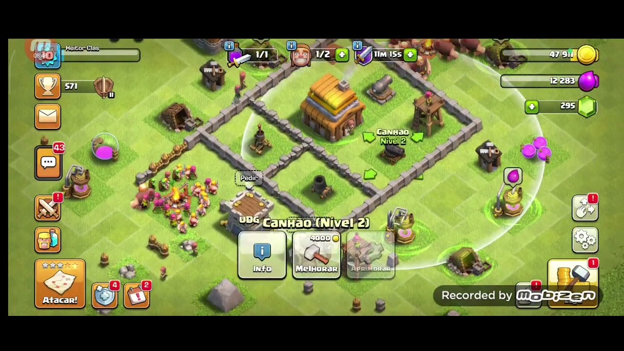 OQ EU FIZ NO CV4 (Layout horrível?)? CLASH OF CLANS PARTE 5