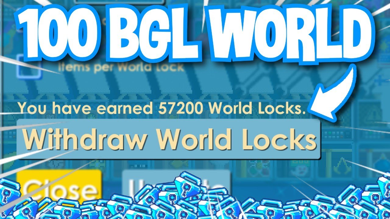 FIRST PROFIT FROM 100 BGL WORLD IN GROWTOPIA... - YouTube