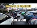 Surviving bangkoks traffic on a motorbike taxi 4kr