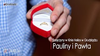 Zaręczyny w Kinie Helios w Grudziądzu
