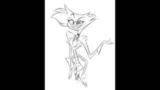 How I Draw Alastor and Angel Dust Timelapse