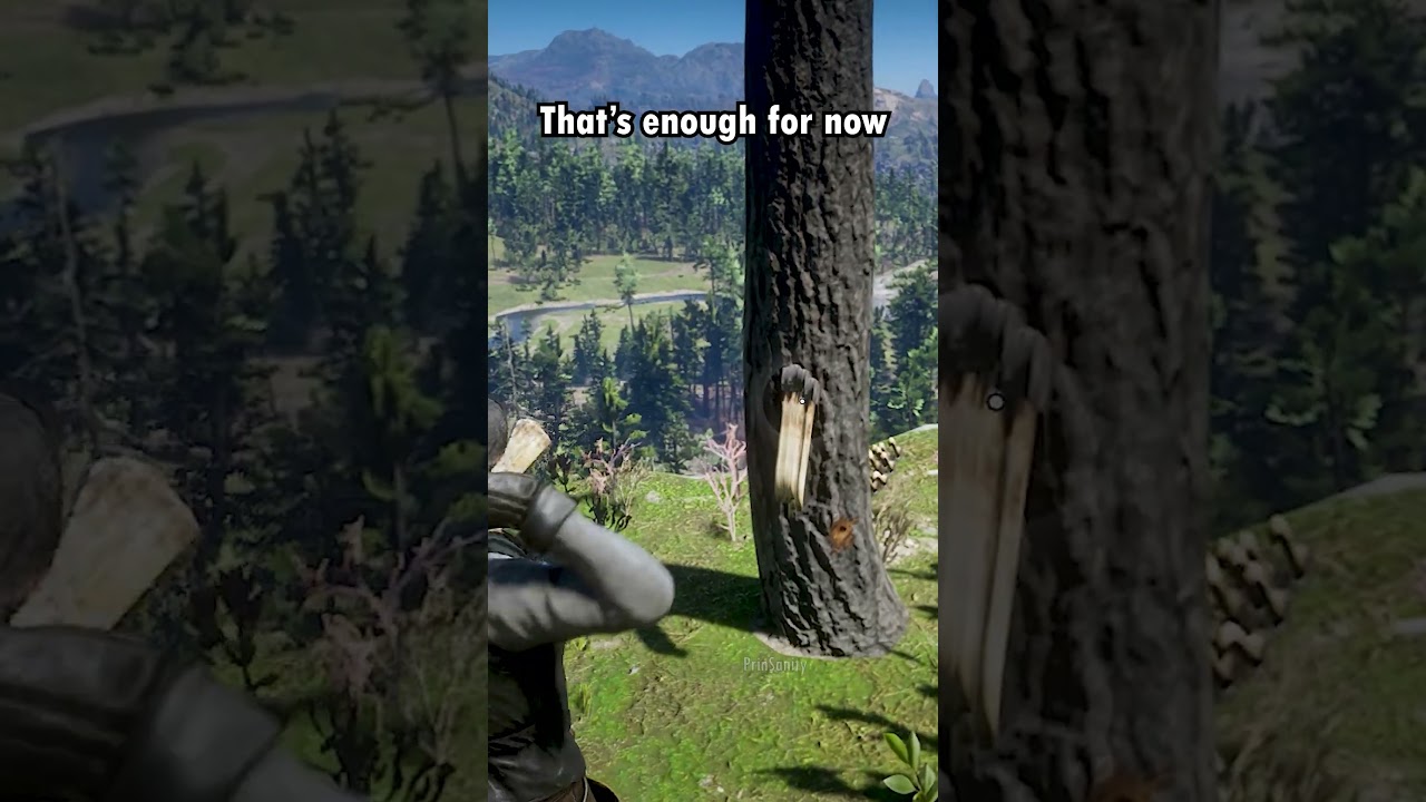 RDR2 - Tree Vs. Axe