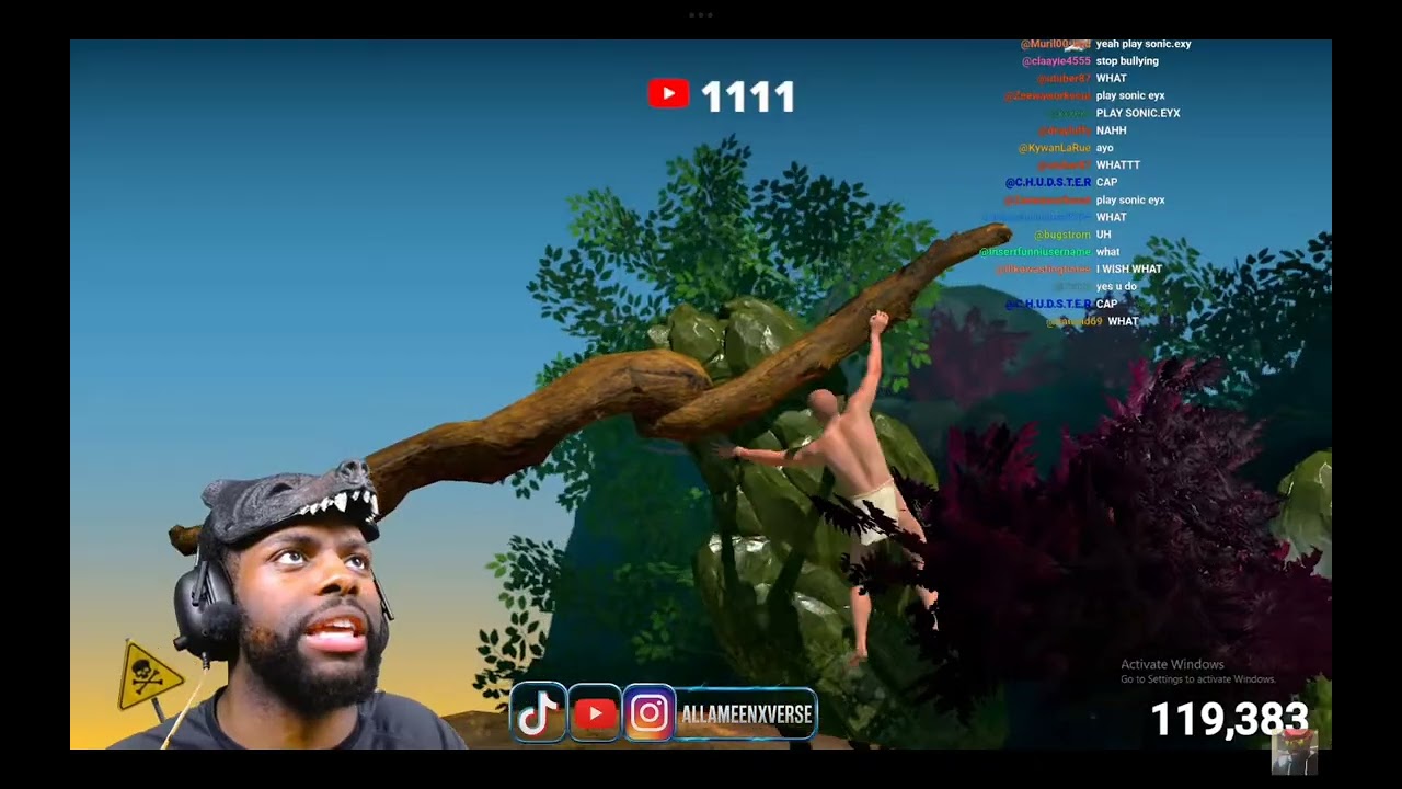 Allameenxverse playing oldest game on his computer