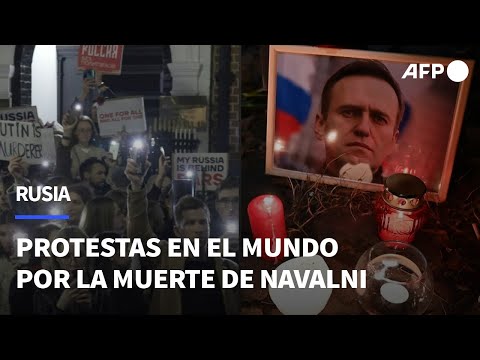 Se multiplican las protestas en el mundo por la muerte del opositor ruso Navalni | AFP