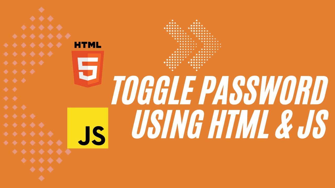 toggle password visibility html & js | info tube - YouTube