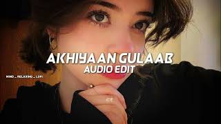 Akhiyaan Gulaab || Feel The Music (SLOWED+REVERB) |