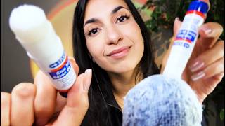 ASMR Intense Glue Stick Sounds + Crinkles