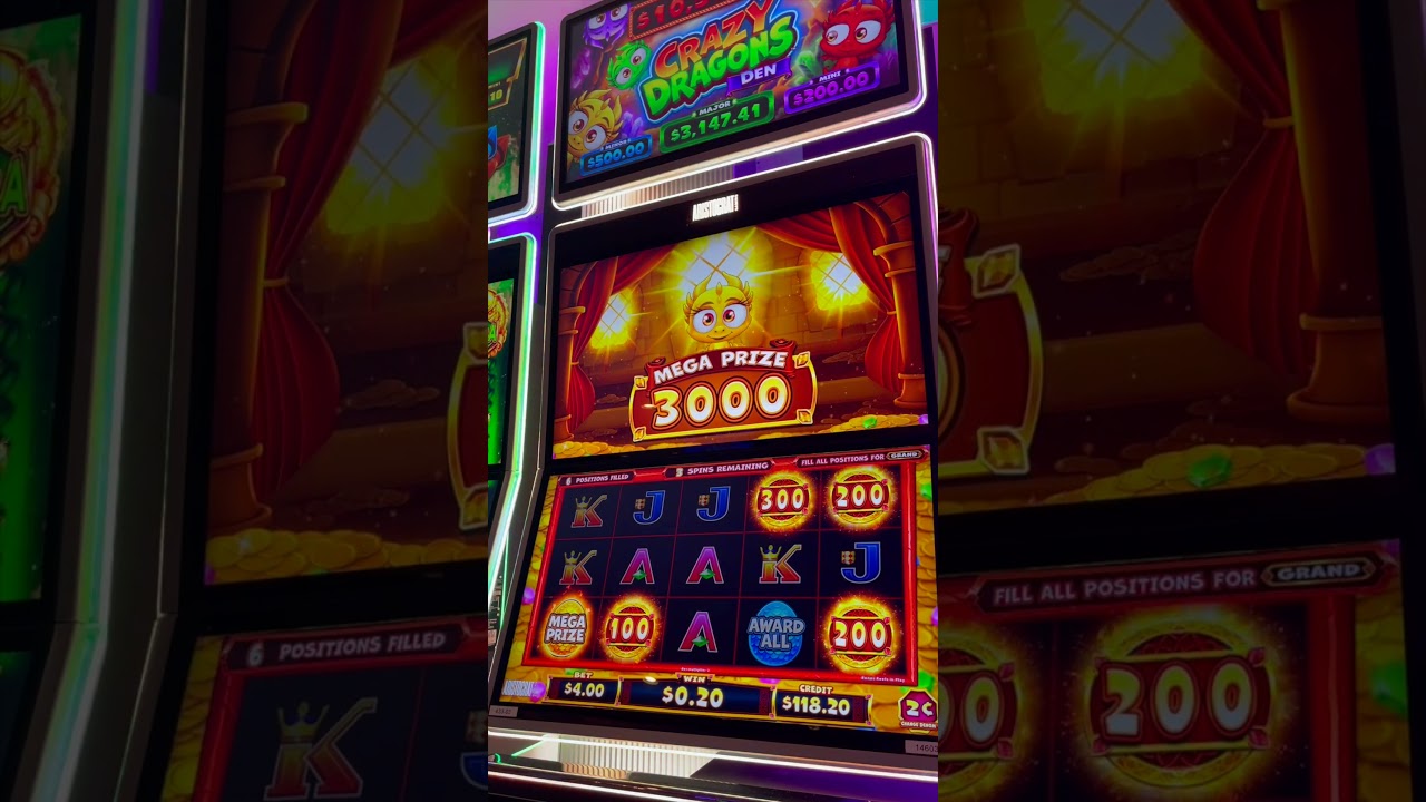 Absolute Chaos on the NEW Crazy Dragons Slot Machine! #slots #casino #lasvegas