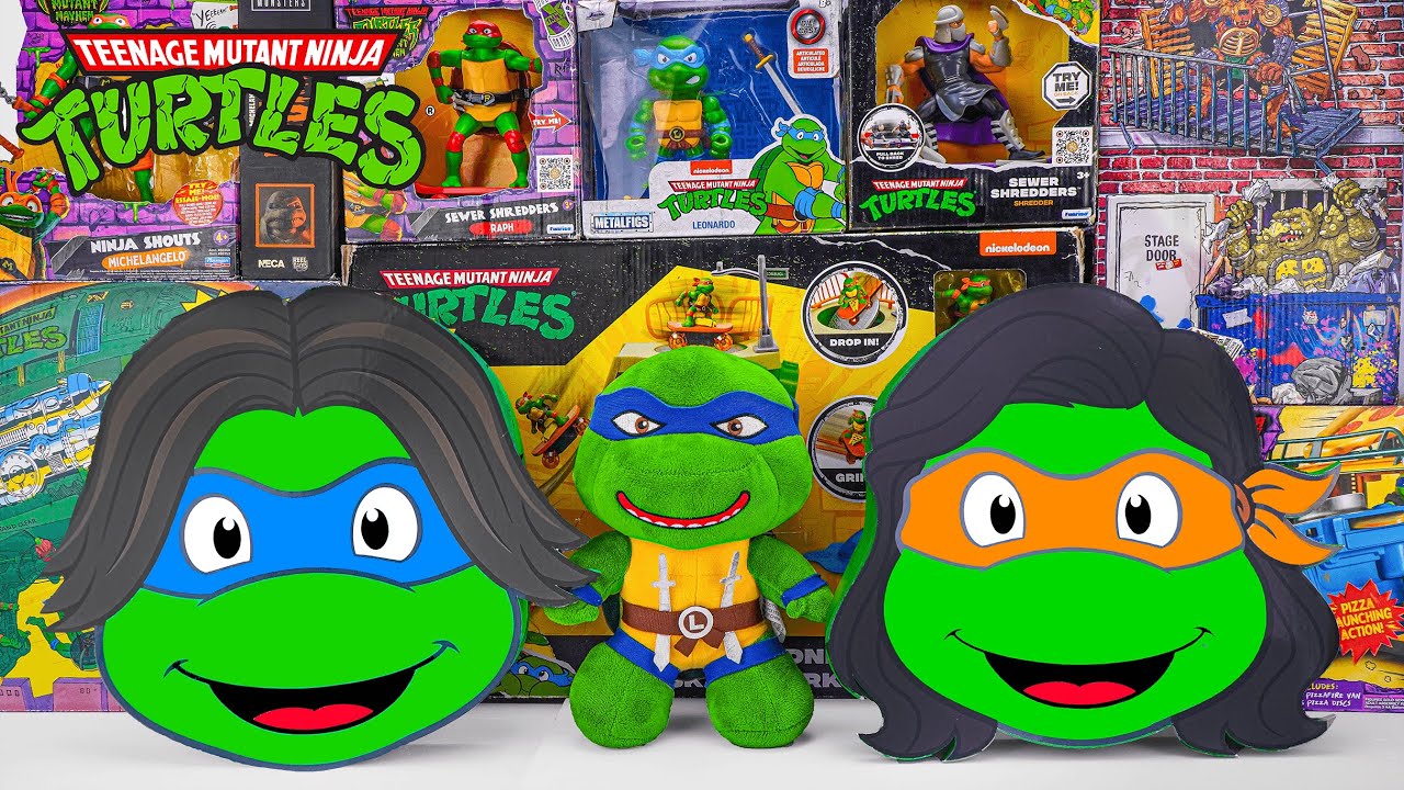 Unboxing Teenage Mutant Ninja Turtles | Secret Box of 4 Ninja Turtle Warriors | Battle Arena Playset