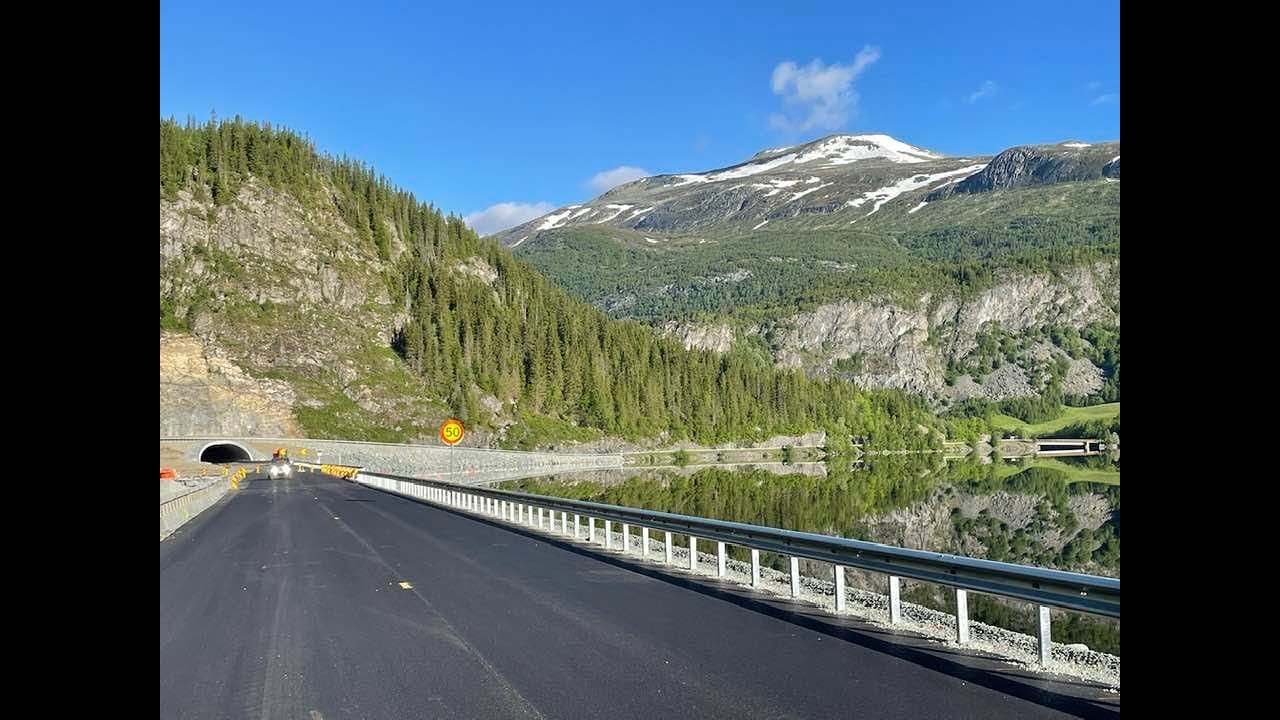 E16 Vegarbeid i Vang   øverst i Valdres 2022