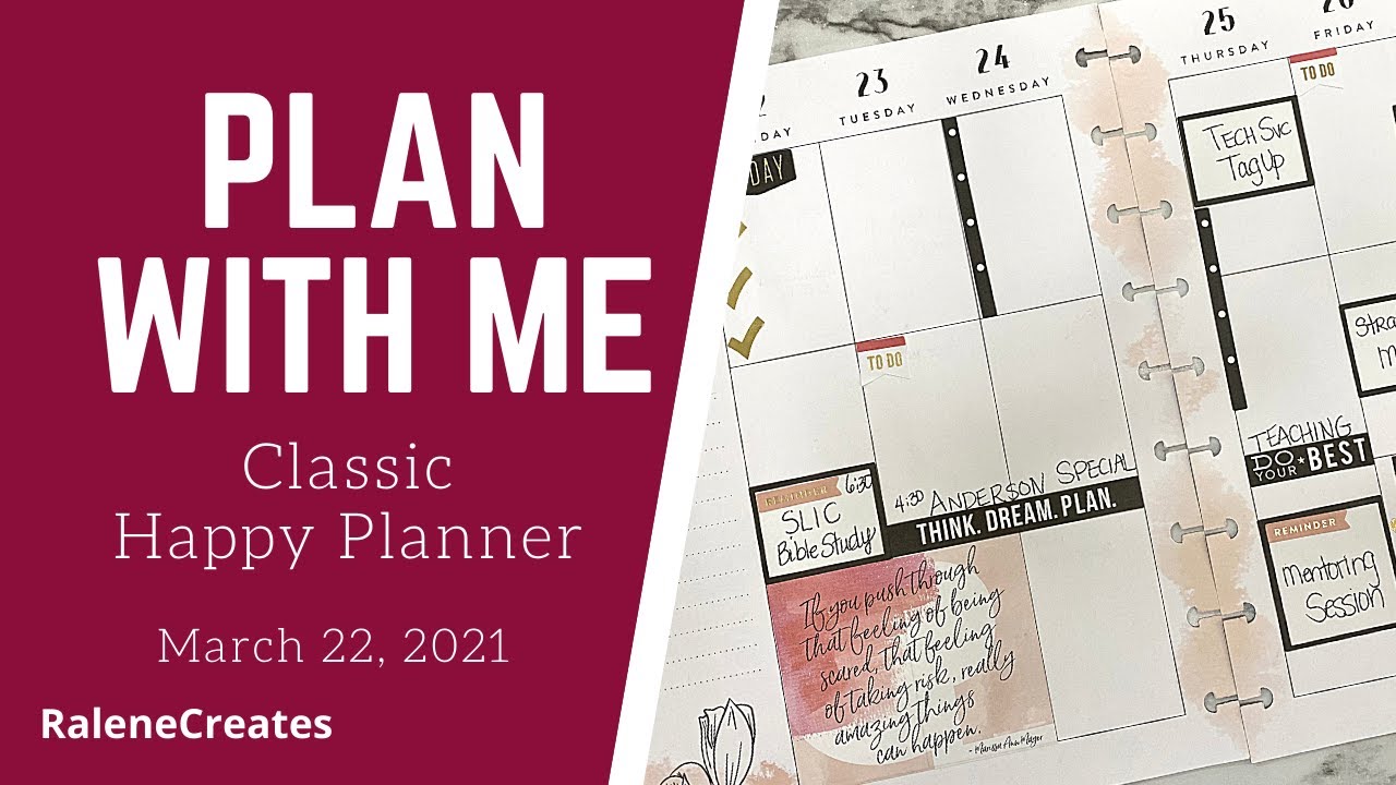 Plan with Me: Happy Planner Mar 22, 2021 Empowering Women RaleneCreates
