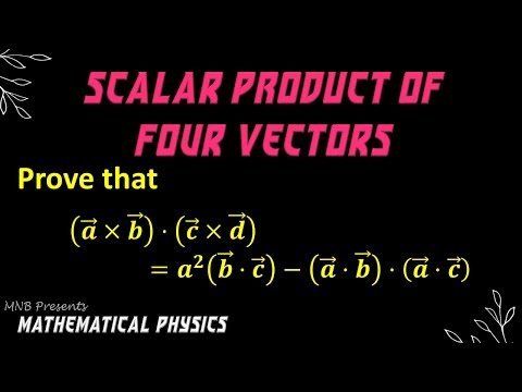 1.21 | Review Of Vector Algebra | Scalar Product of Four Vectors - Problem