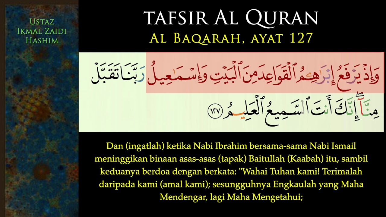 Surat Al Baqarah Ayat 127 Asia