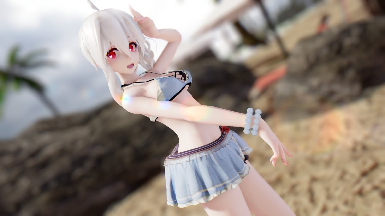 【MMD】iMarine SeaBreeze yowane haku 泳装 水着弱音ハク