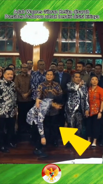 Adab Wapres Gibran Ketika disuruh Presiden Prabowo berada di sisi kirinya #short #prabowo #gibran