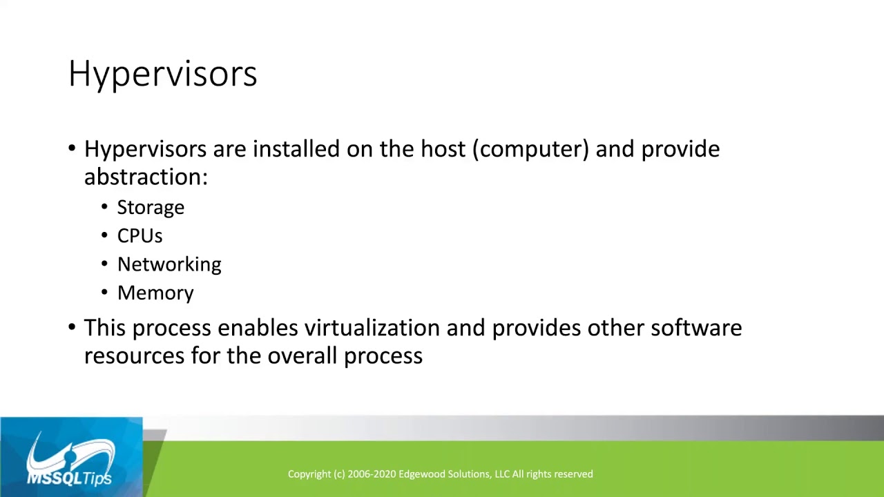 MSSQLtips Webinar: SQL Server on VMWare Performance Optimization 2020. ...