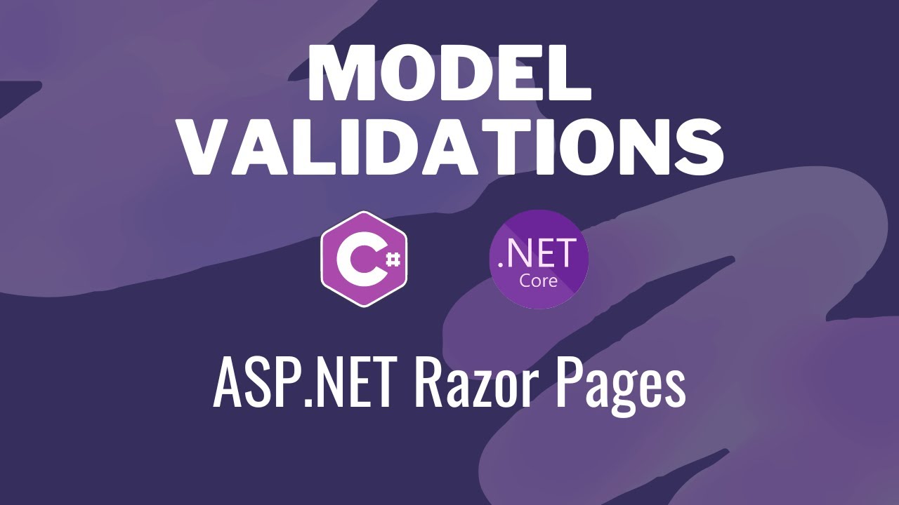 Form validations in asp net core razor pages model validations in